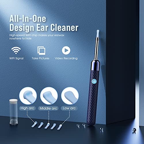 Ear Wax Removal - Earwax Remover Tool with 8 Pcs Ear Set - Ear Cleaner LEIPUT