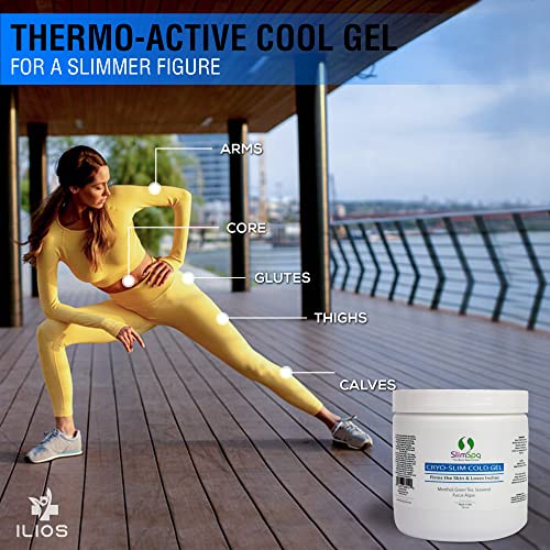 SlimSpa Cyro-Slim Cold Gel With Ilios Wrap - Skin Firming & Tightening Cryo Gel Solution ILIOS