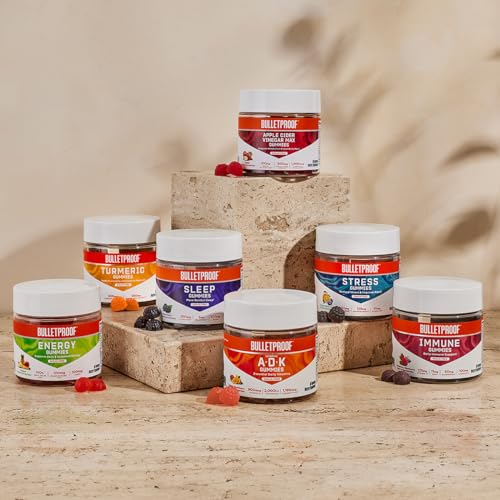 Bulletproof Sugar-Free Orange Strawberry Vitamins A+D+K Gummies, 60 Count, Keto Bulletproof