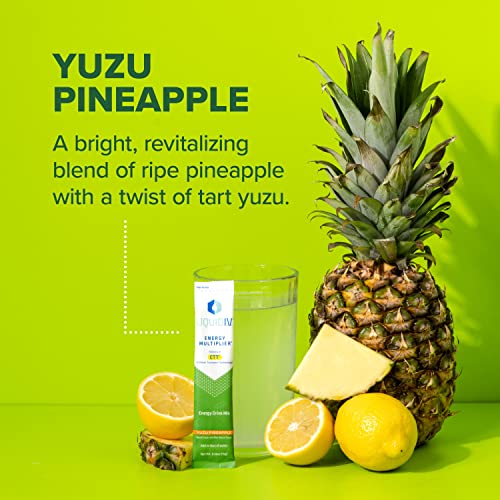 Liquid I.V. Hydration + Energy Multiplier - Yuzu Pineapple - Hydration Powder