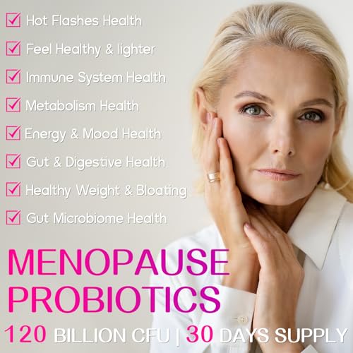 120 Billion CFU Probiotic - Menopause Support Probiotics for Women, 13-in-1 Natural