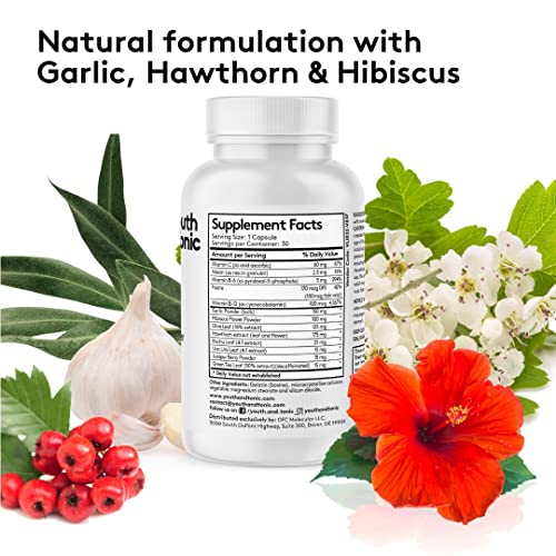 Youth & Tonic Daily Water Weight Away Pills and Blood Pressure Support Supplements/Natural