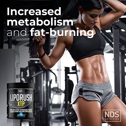 LIPORUSH NDS Nutrition XTP Thermogenic Fat Burner with L-Carnitine - Energy, Focus