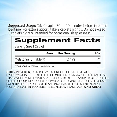 REMfresh 2mg Advanced Melatonin Sleep Aid Supplement (36 Caplets) REMfresh