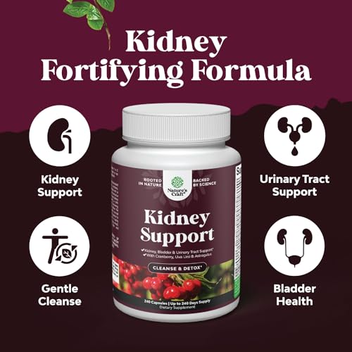 Kidney Support Cranberry Supplement for Women and Men - High Strength Kidney