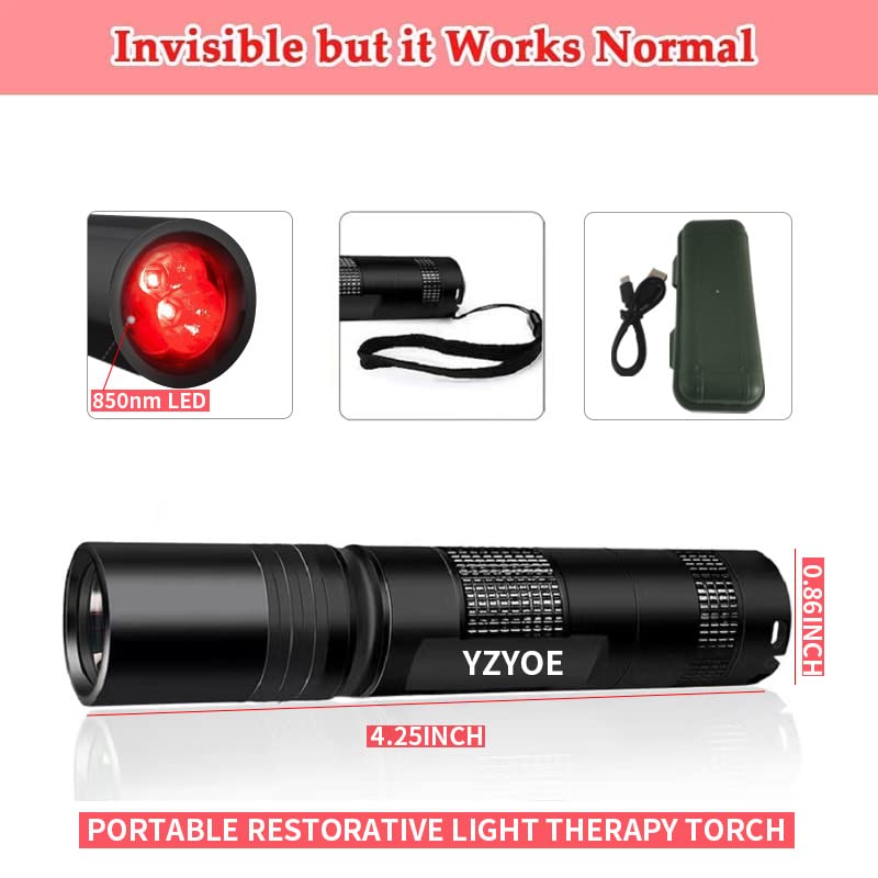 YZYOE Infrared Light Therapy for Joint and Muscle Pain. Red Light Therapy for Face,Infrared Light Therapy YZYOE