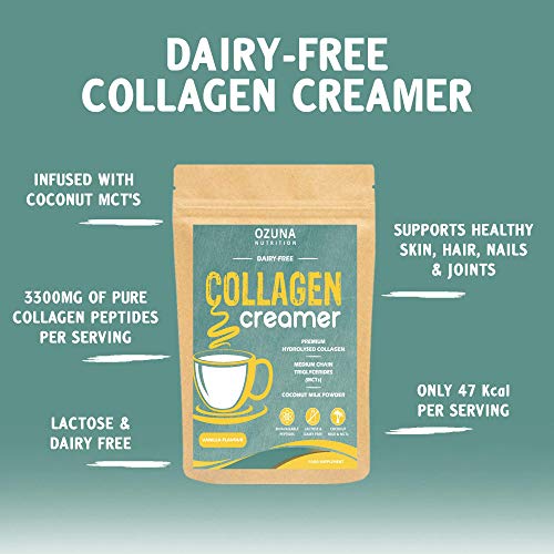 Collagen Coffee Creamer | Keto & Paleo | Premium Hydrolysed Collagen Peptides & Coconut MCT OZUNA NUTRITION