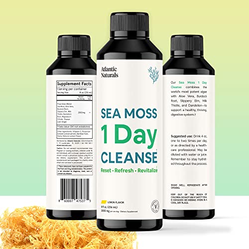 Sea Moss 1 Day Cleanse - Full Body Detox to support bowel movements, Kidney Health Atlantic Naturals