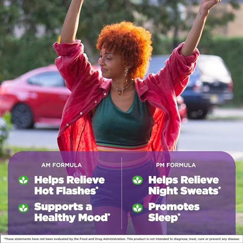 Natrol Complete Balance A.M./P.M. Capsules for Menopause Relief, Helps Relieve Hot Flashes and Night Sweats Natrol