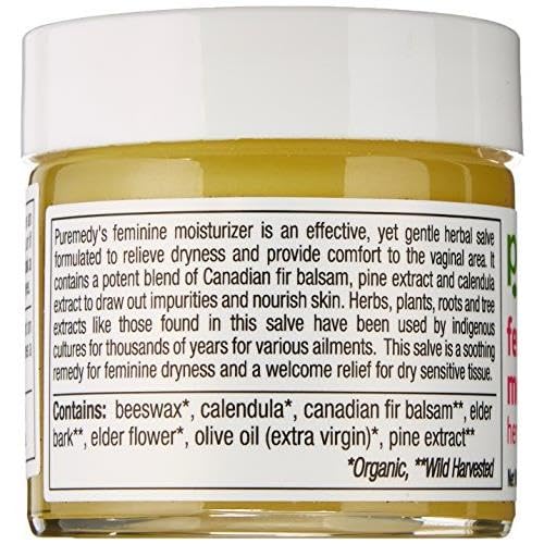 Puremedy Feminine Moisturizer for Women All Natural & Organic Unscented Moisturizing Herbal Salve Puremedy