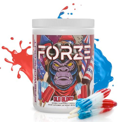 Forze Pre Workout Powder, Beta Alanine, L-Taurine & Dual-Source Caffeine for Sustained