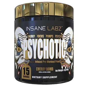 Insane Labz Psychotic Gold, High Stimulant Pre Workout Powder, Extreme Lasting Energy