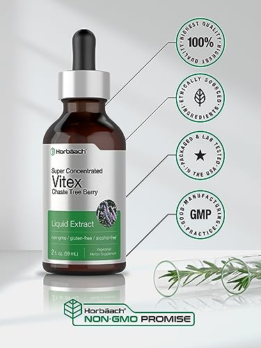 Vitex Berry Chasteberry Extract | 2 fl oz | Super Concentrated | Alcohol Free Chaste Tree