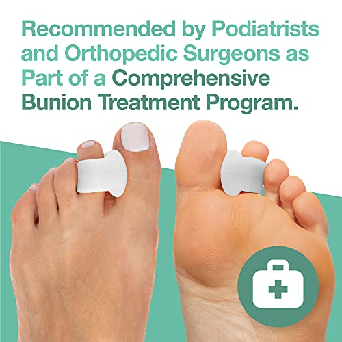 ZenToes Gel Toe Separators for Overlapping Toes, Bunions, Big Toe Alignm