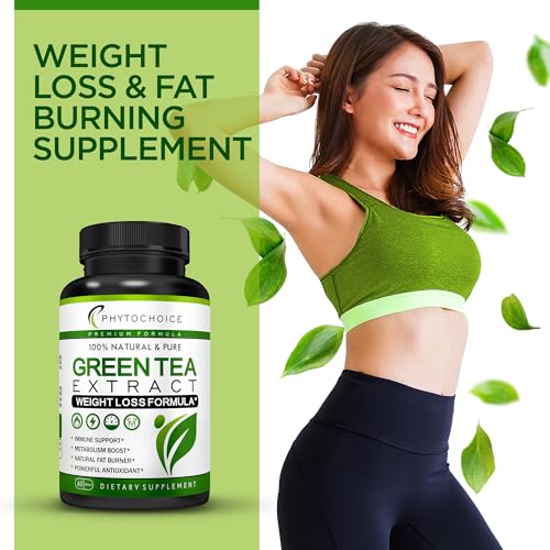 Green Tea Extract-Natural Appetite Suppressant for Weight Loss for Women and Men-Green