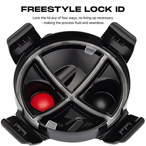 Hydra Cup - 32oz DualShaker Pro - Shaker Bottle Unlocked, Two Chamber Protein Cup Hydra Cup