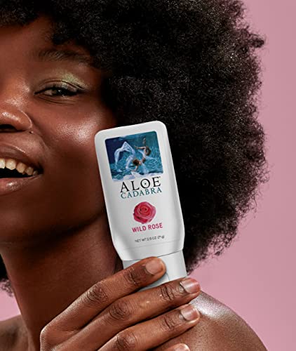 Aloe Cadabra Natural Organic Personal Lubricant and Vaginal Moisturizer, Wild Rose, 2.5 Ounce Aloe Cadabra
