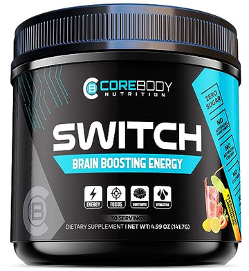 Switch, Brain Boosting Nootropic Energy Supplement, Increase Mental Focus & Cognitive