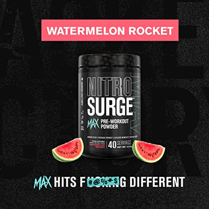 Jacked Factory Nitrosurge Max Nootropic Pre Workout Powder - Premium Pre Workout