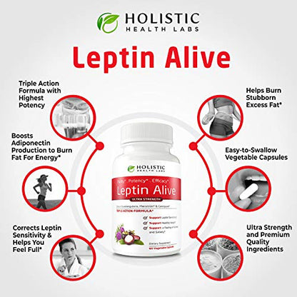 Holistic Health Labs Maximum Leptin Weight Management for Women, Extra Strength