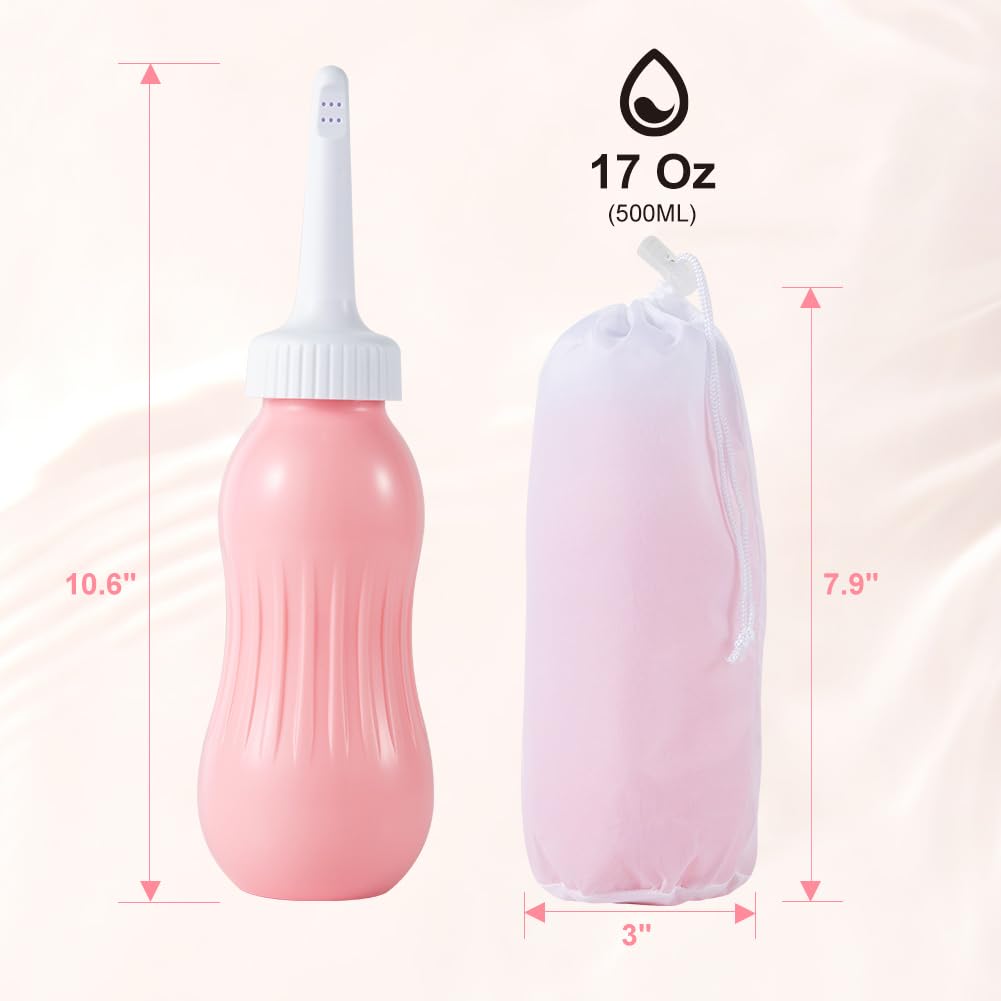 OFFO Peri Bottle 2 PCS for Postpartum Recovery, 17OZ (500ML) Labor and Delivery Essentials OFFO