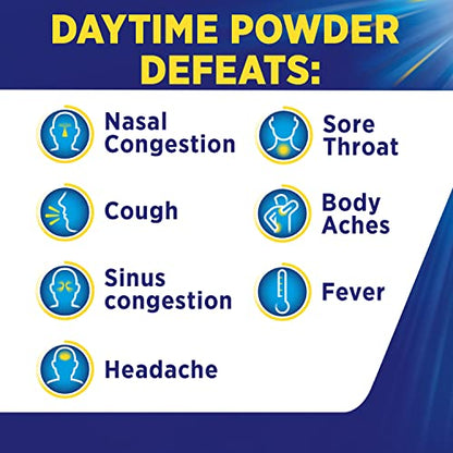 Theraflu Combo Daytime and Nighttime Severe Cold Relief Powder, Honey