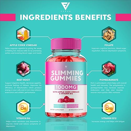 (3 Pack) Slimming Gummies It Works Slimming Gummies for Weight Loss with Apple Cider