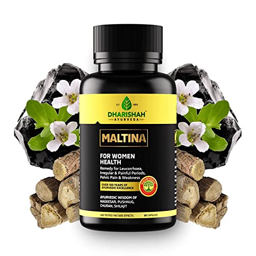 pexal Dharishah Ayurveda Maltina Capsules for Leucorrhoea or White Vaginal Discharge
