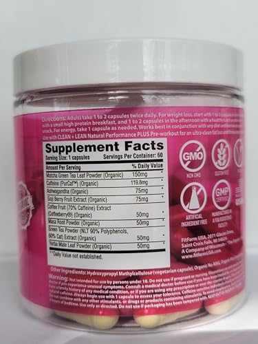 Clean+Lean-Organic Fat Burner by FitFarm USA - Worlds First Organic Fat Burner Supports FIT FARM USA