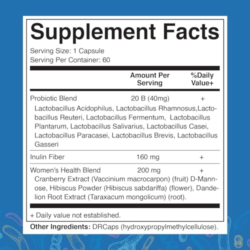 Vitamatic Vaginal Probiotics 20 Billions for Women pH Balance & Odor Control Vitamatic