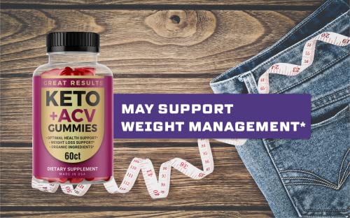 Lomilan Great Results Keto Gummies, Great Results Keto ACV Gummies, 180 Count
