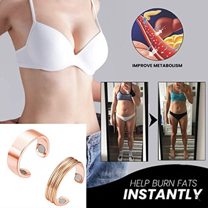CSIYANJRY99 2-4PCS Lymphatic Drainage Ring for Women Men,Lymph Detox Ring Therapy