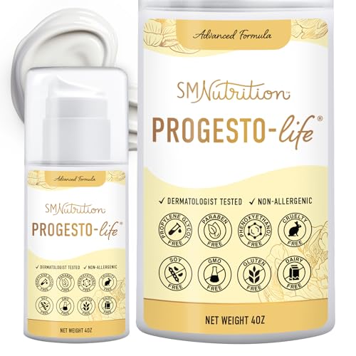 Progesterone Cream for Women Bioidentical 2000mg | From Wild Yam, Dermatologist-Tested