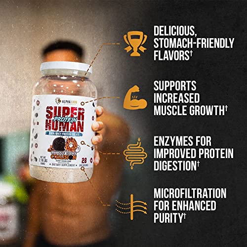 ALPHA LION Superhuman Whey Protein Powder, Great Tasting Pure Whey Protein Isolate ALPHA LION