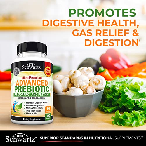 Prebiotics for Advanced Gut Health - Immune System Support & Dietary Fiber BioSchwartz