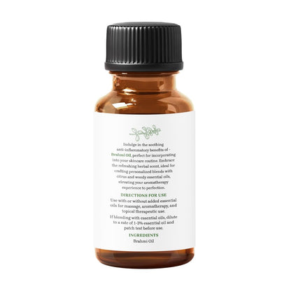 Essential Delights Brahmi Oil - Premium Undiluted Carrier Oil (1 oz) | for Skin, Face, Body, Hair Revitalization