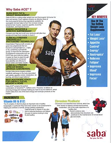Saba ACE™- Weight Management, Suppress Hunger, Boost Energy, Enhance Mood Saba