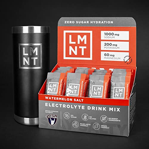 LMNT Keto Electrolyte Powder Packets | Paleo Hydration Powder | No Sugar, No Artificial