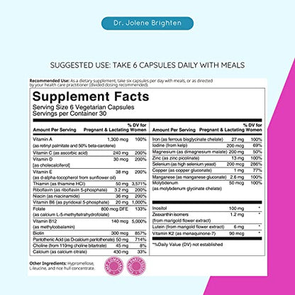 Dr. Brighten Prenatal Plus and Magnesium Plus Dietary Supplements Bundle - Non-GMO, Vegan