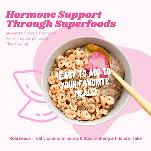 Funk It Wellness Seed Cycling Kit | Organic PMS Relief | Monthly Supply | Soothe Cramps, Hormonal Acne Funk It Wellness