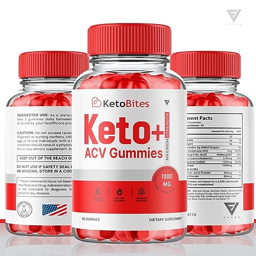 (3 Pack) Keto Bites ACV Gummies, KetoBites Keto ACV Gummies Advanced Weight Loss