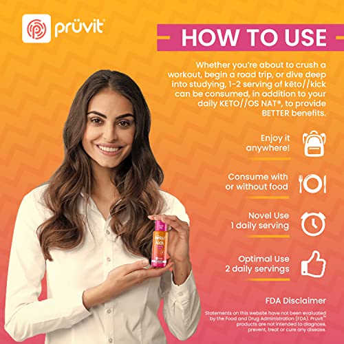 Pruvit Keto Kick Strawberry Kiwi Exogenous Ketones Exalt The Benefits of Natural Slim PRÜVIT