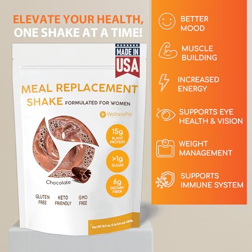 HARMONIFY Meal Replacement Shake for Women with Chocolate Flavor, 15g Plant Based