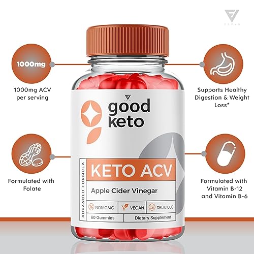 (5 Pack) Good Keto Gummies Good Keto ACV Gummies Advanced Weight Loss, Good Keto