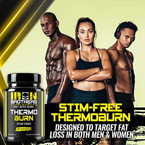 Stimulant Free Fat Burners for Women and Men – Weight Loss - Non Stim Thermogenic Fat Iron Brothers Supplements
