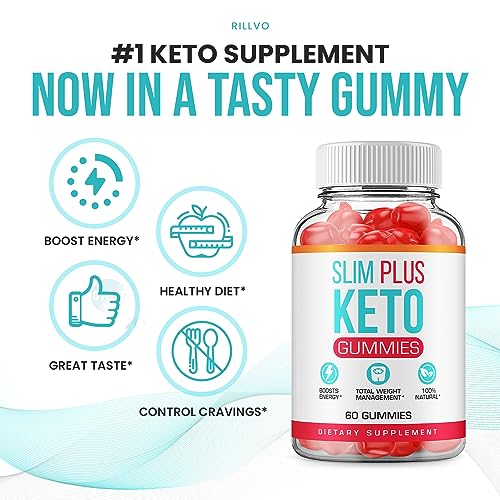 (5 Pack) Slim Plus Keto ACV Gummies - Official - Keto Slim Plus ACV Advanced Weight Loss