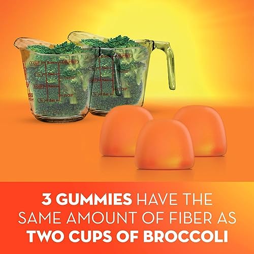 Metamucil Fiber Supplement Gummies, Sugar Free Orange Flavor, 5g Prebiotic Plant Based Metamucil