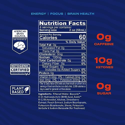 KENETIK Clean Energy Drink Mix, Sugar Free & Caffeine Free Drinkable Ketones For Energy