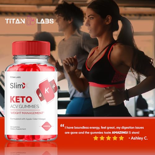(2 Pack) SlimX Keto ACV Gummies, SlimX Keto ACV Advanced Weight Loss 1000MG Apple