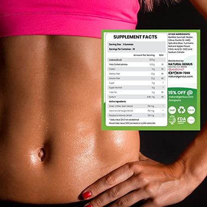 Fat Burning Gummies Pure Extract Garcinia Cambogia, Green Coffee, Raspberry Ketones
